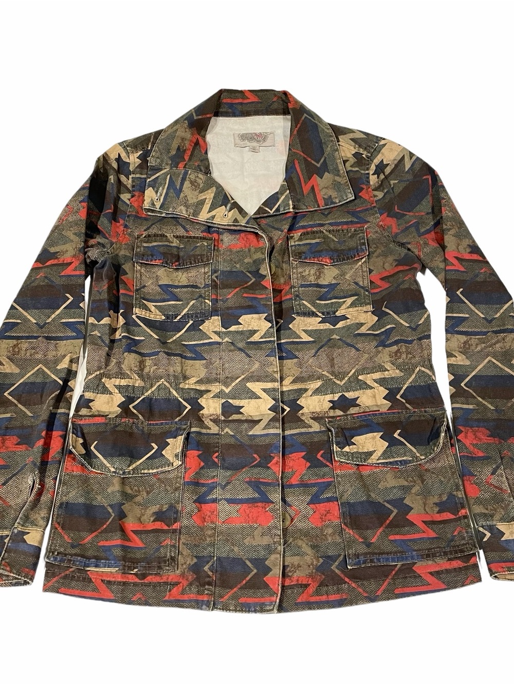 Urban Outfitters Southwestern Geometric Field Jacket M Boho Utility